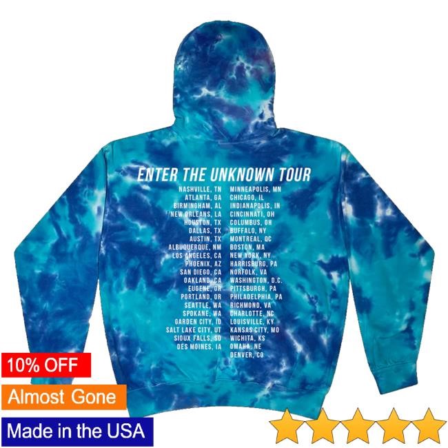 Official Hippie Sabotage Store Tie Dye Tour T-Shirt Ocean Blue
