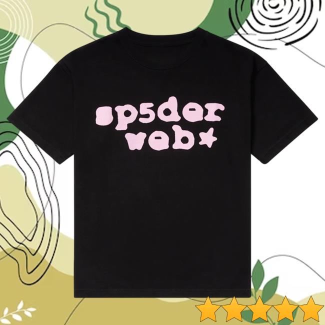 Official Sp5der Clothing Apparel Sp5der Black/Pink Sp5der Web Popover Shirt Sp5der Merch Store Shop