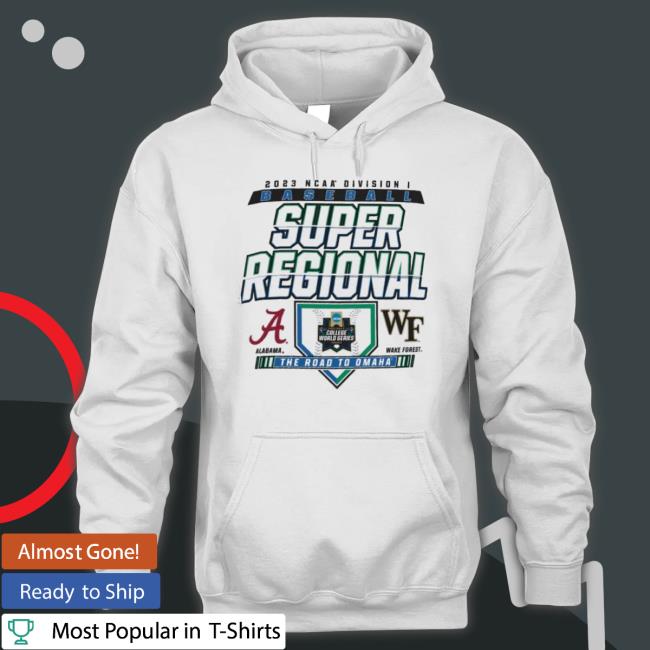 Winston-Salem 2023 Alabama Vs Wake Forest Ncaa Di Baseball Super Regional Shirt