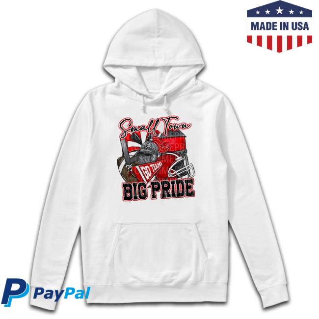 Small Town Big Pride Knights Crusaders Football Sublimation Design T-Shirt