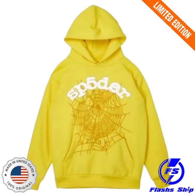 Official Sp5der Clothing Apparel Sp5der Websuit Crew Yellow Sp5der Merch Store Shop