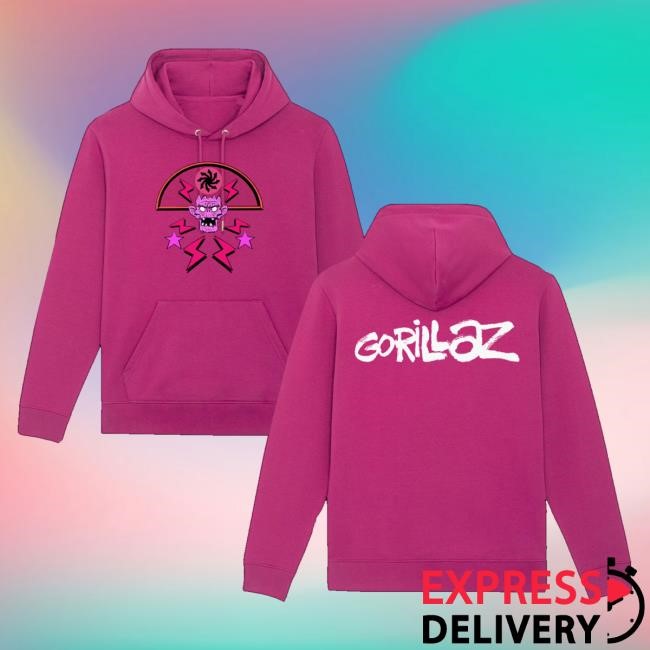 Trending Gorillaz Merch Store Cult Of Gorillaz Pink Tee