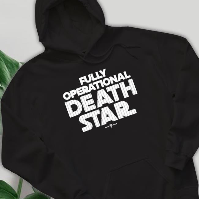 Tommy Wearing Fully Operational Death Star shirt