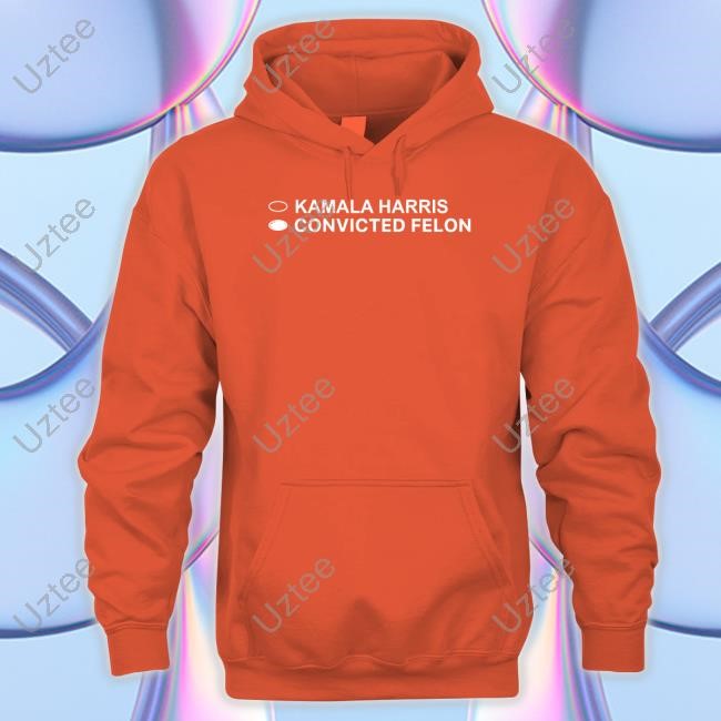 David Harris Jr Wearing Kamala Harris Convicted Felon New Shirt Kamala Harris Convicted Felon Hooded Sweatshirt