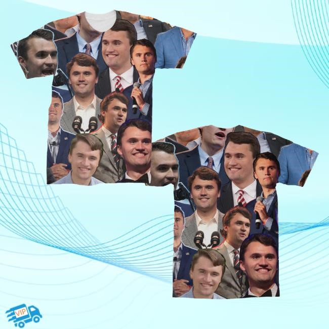 Subliworks Merch Charlie Kirk Photo Collage New Shirt