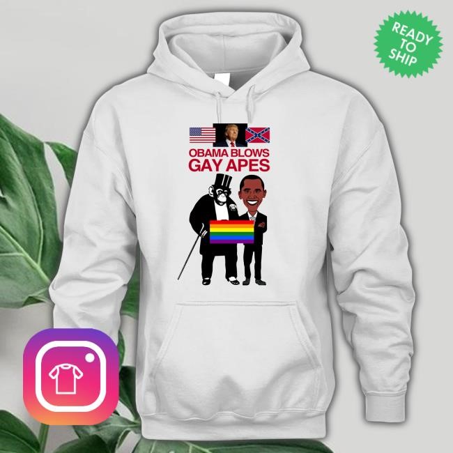 Obama Blows Gay Apes Sweatshirt