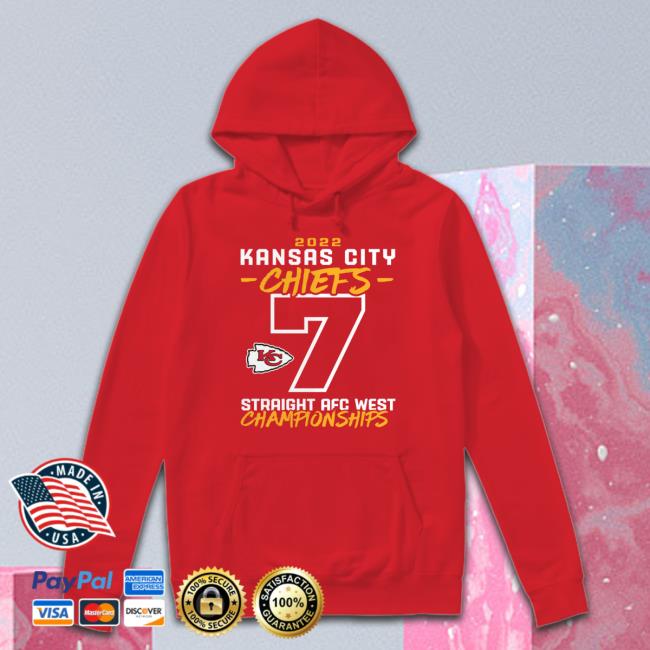 Kansas City Chiefs 7 Years In A Row Afc West Champions 2022 Chiefs Kingdom Shirt