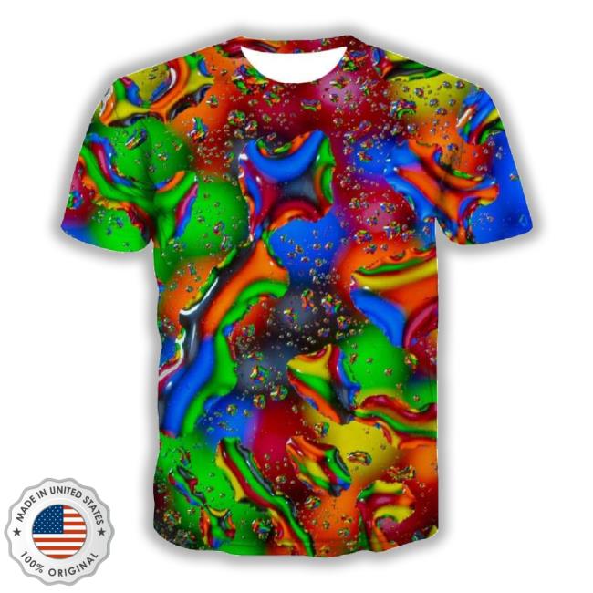 Colorful T Shirts Men Graffiti Shirt Print Abstract Tshirt Anime Psychedelic Tshirts Casual Rain Hoodie 3D