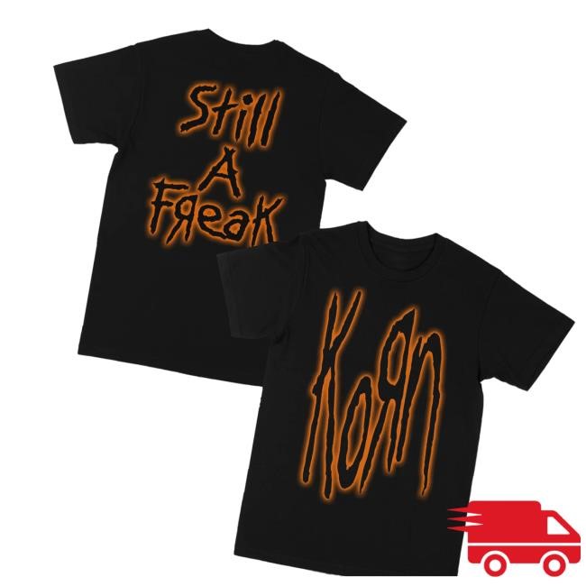 Korn Store Orange Still A Freak Tee