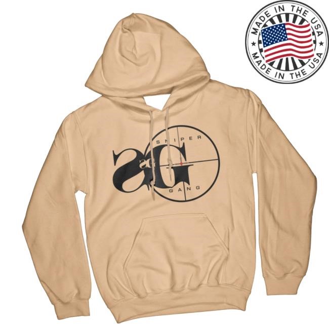 Sniper Gang Merch Store Sniper Gang Logo (Old Gold) Funny Shirt