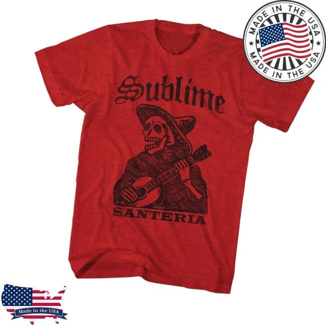 Sublimelbc Merch Store Shop Santeria Skeleton T-Shirt