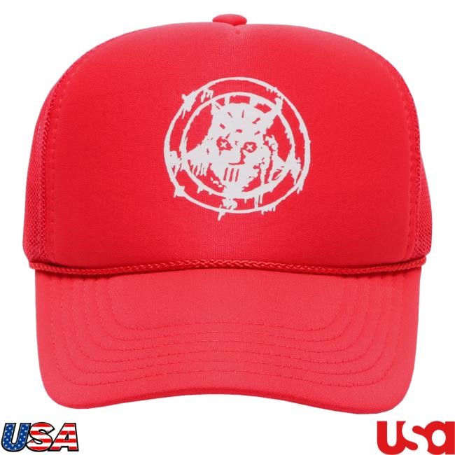 Official Sosmula Merch Pentagram Hat Red Official Sosmula Merch Pentagram Headwear Red