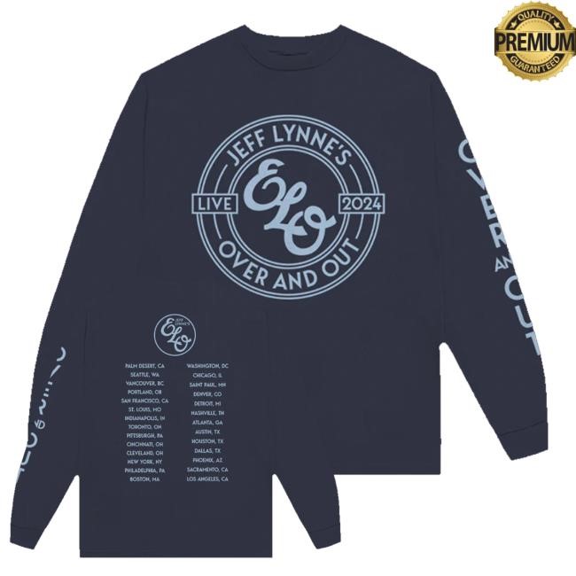 Jeff Lynne’S Elo Official Merch Shop Store Over And Out Hoodie
