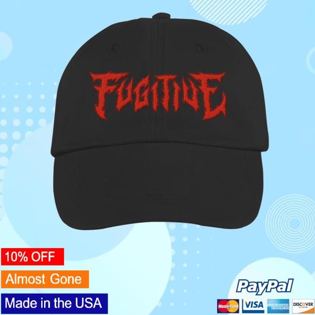 Fugitive Merch Fugitive Logo Black Dad Hat