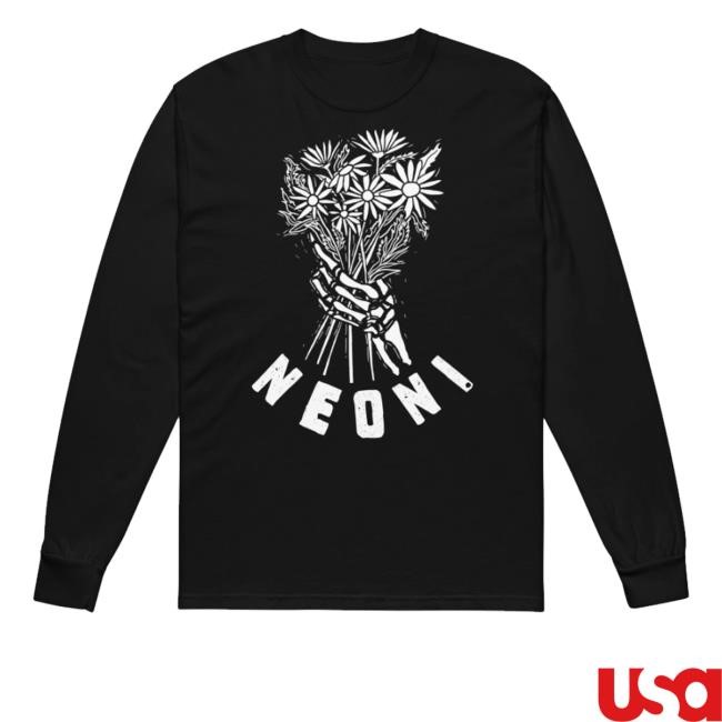 Neonimerch Neoni The Death Of Daisies Skeleton Bouquet T Shirts