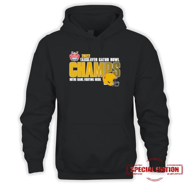 Notre Dame Fighting Irish Blue 84 2022 Gator Bowl Champions Shirt