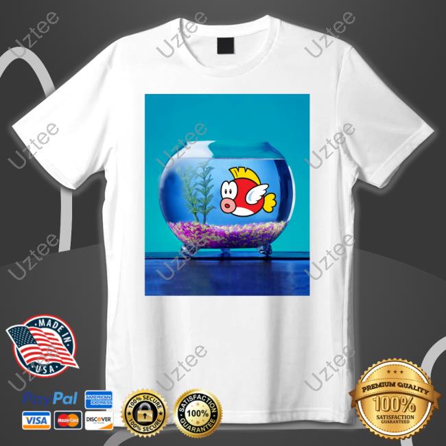 Aquarium With Cheep-Cheep Super Mario Shirt