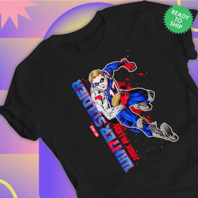 Winter Soldier Josh Allen Buffalo Bills Hooded Sweatshirt