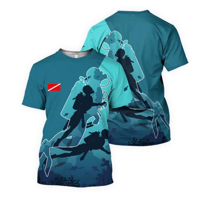 Official Gearhumans Scuba Diving - 3D All Over Printed Hoodie Sweatshirt