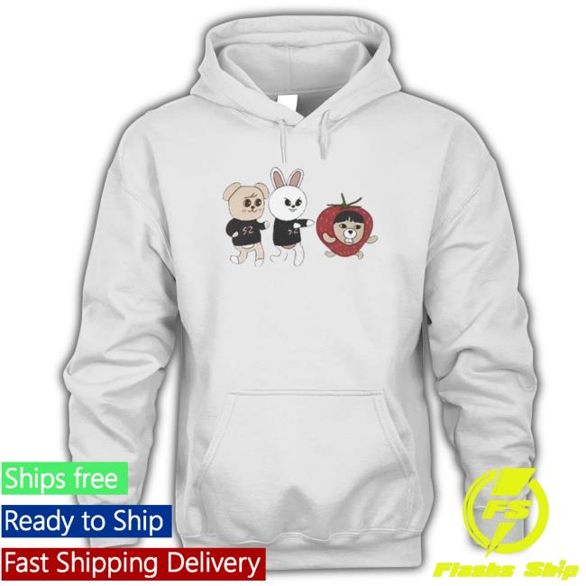 Top Leebit Puppym Skzoo Trying To Eat Strawberry Chuu Sweater