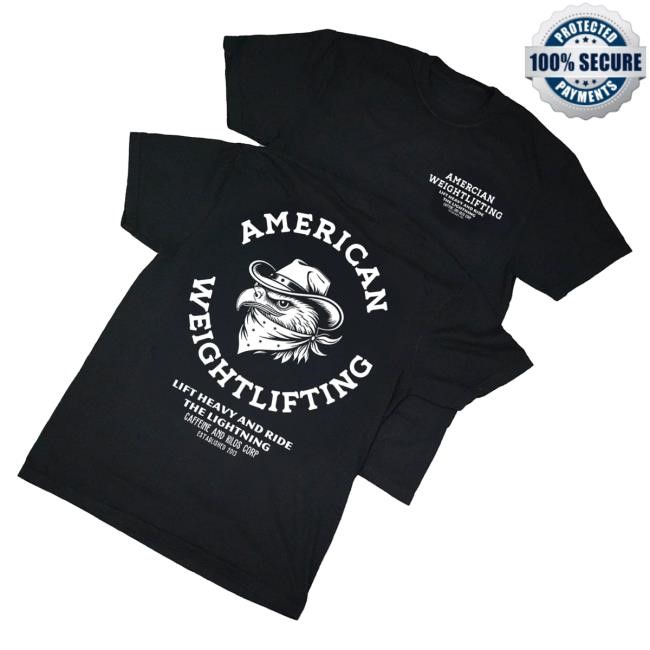 Trending Caffeine And Kilos Merch American Weightlifting T-Shirt Relaxed