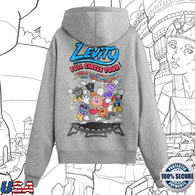 Official Levity Merch Shop Store Full Circle Trampoline Hoodie, Sweatshirt