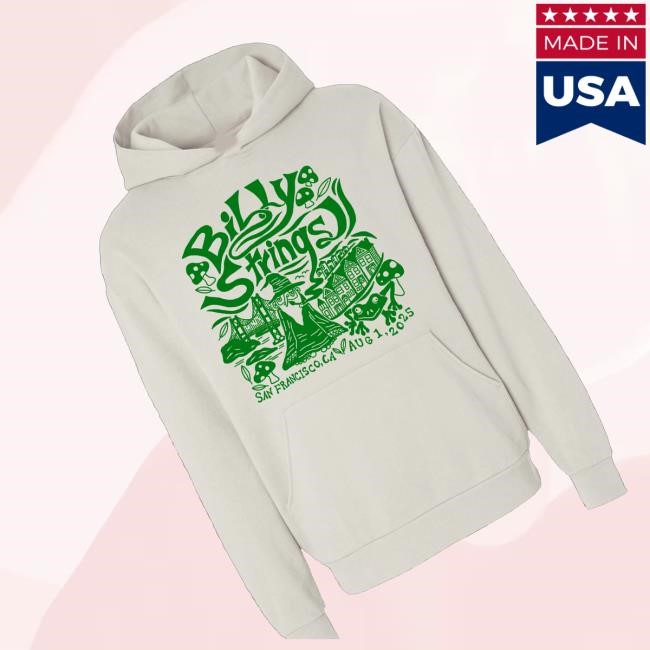 Official Billy Strings Merch Shop Store San Francisco Wizard Shirt