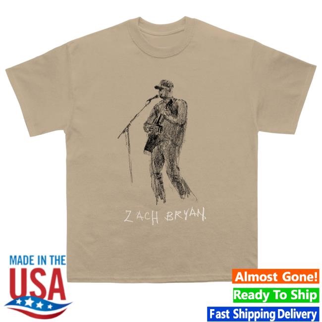 Official Zach Bryan Shop Merch Zb Sketch Shirts