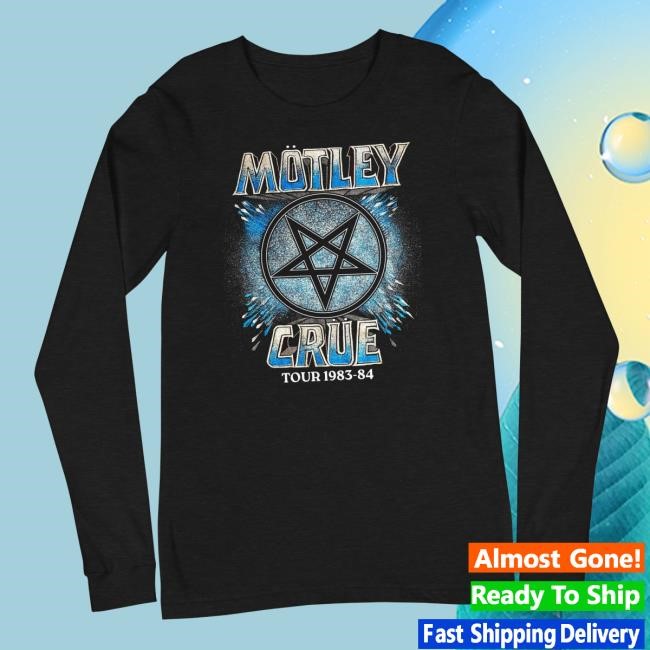Paladin Vinyl Merch Store Merch Moment - Motley Crue - 83-84 Tour Long Sleeve Long Sleeve Shirt
