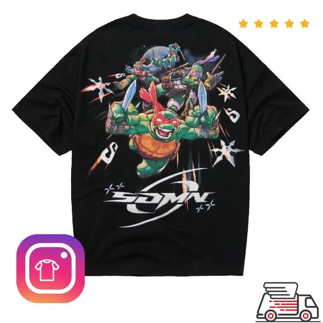 Sidemen Clothing Merch Shop Sdmn X Tmnt Shuriken New Shirt