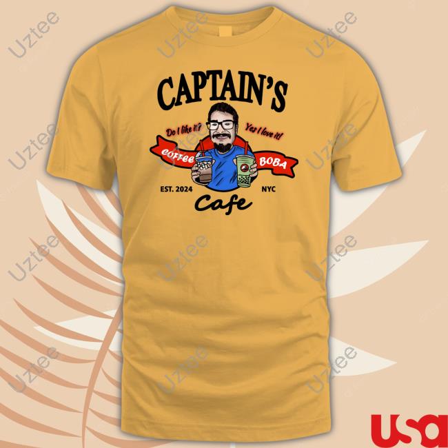 Captain's Coffee & Boba Cafe Hooded Sweatshirt Captain's Do You Like It Coffee Yet I Love It Boba Cafe Sweatshirt