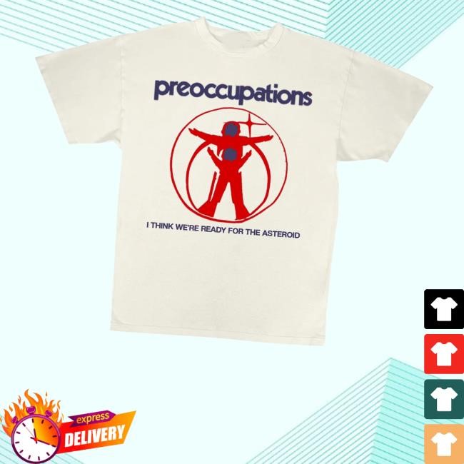 Bornlosersrecords Merch Preoccupations Asteroid Hoodie Sweatshirt