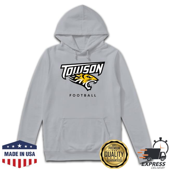 Towson University Football Gray Crewneck - #75 Jaelin Montgomery New Shirt