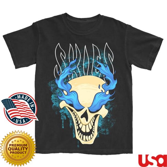 Shop Lil Skies Merch Lil Skies Flaming Skull Tee