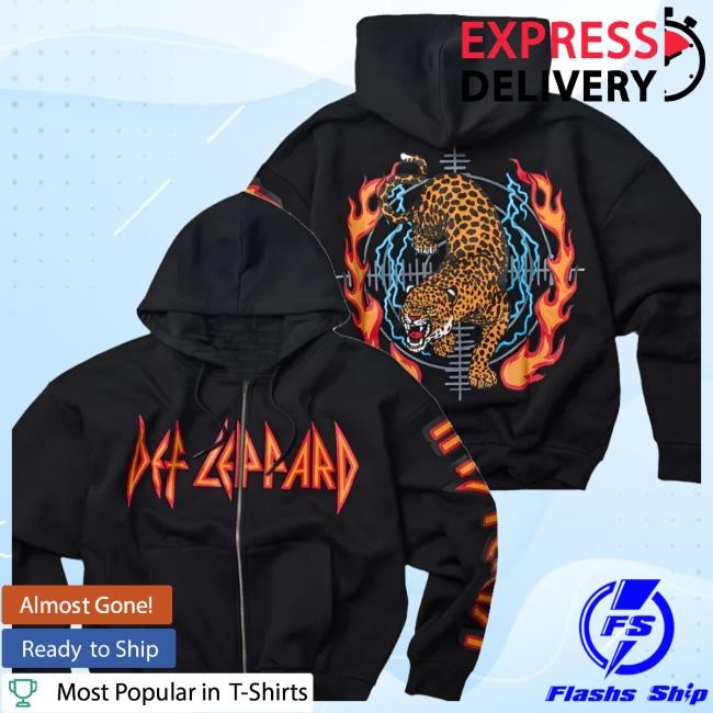 Reason Brand Inc Merch Reason Def Leppard Zip Graphic Print Crewneck Sweatshirt Official Reason Brand Inc Merch Reason Def Leppard Zip Graphic Print Tee