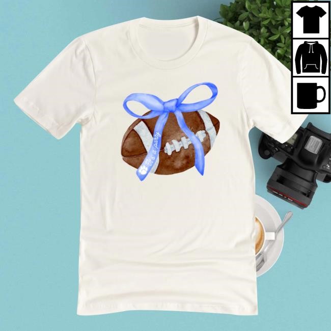 Thekyshop The Croquette Football Bow Hooded Sweatshirt