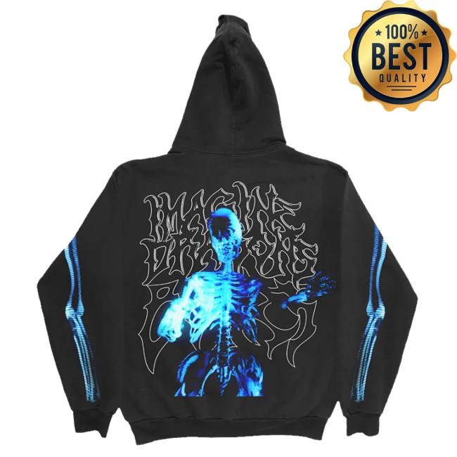 Official Imagine Dragons Music Merch Store Bones Skelly Long Sleeve Shirt