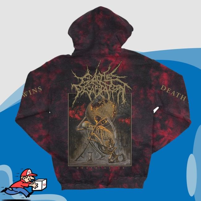 Indiemerchstore Merch Cattle Decapitation Death Atlas Tie Dye Pullover Sweatshirt