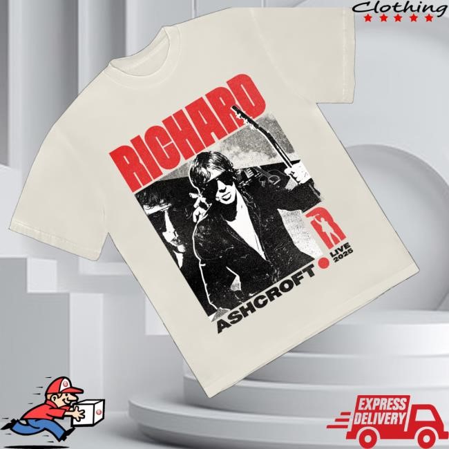 Official Richard Ashcroft Merch Shop Store Ra Live 2025 Beige Tour Tank Top
