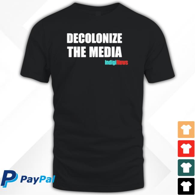 Morin Wearing Decolonize The Media Indiginews Long Sleeve T Shirt