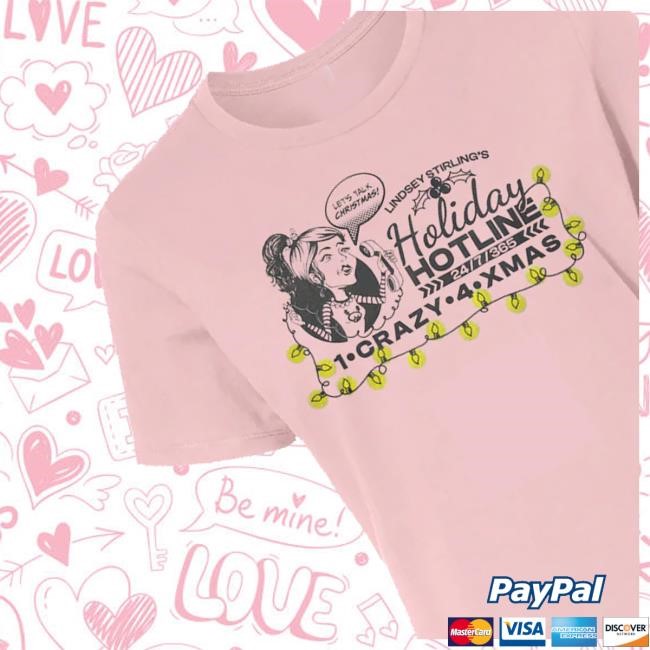 Lindsey Stirling Merch Shop Store Official Holiday Hotline Tee