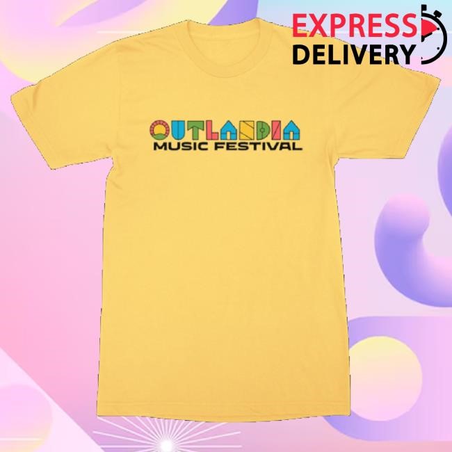 Official Outlandia Music Festival Merch Outlandia Logo T-Shirt Yellow