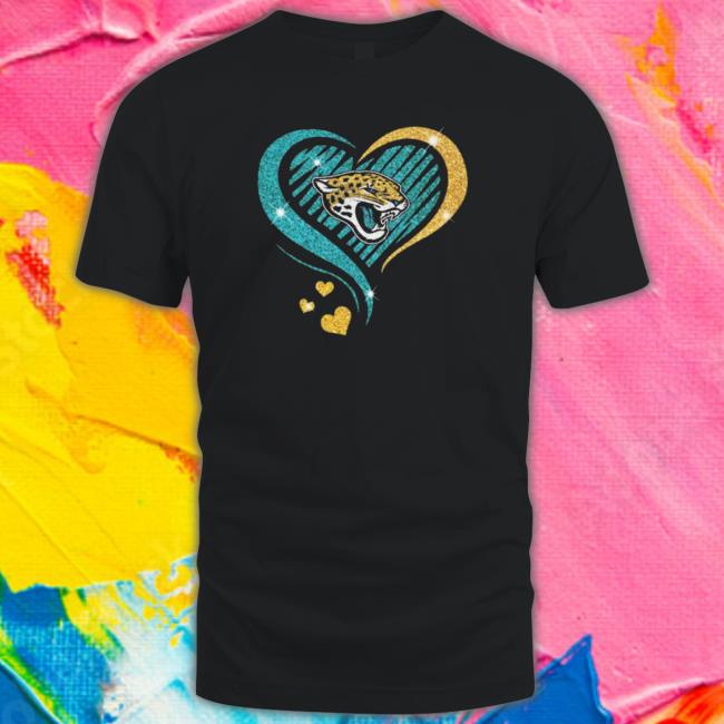 Jacksonville Jaguars Heart Diamond 2023 Sweatshirt
