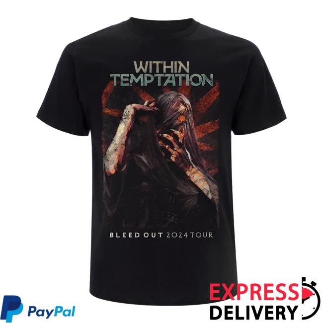 Within Temptation Merch Store Bleed Out Album Tour Long Sleeve Shirt