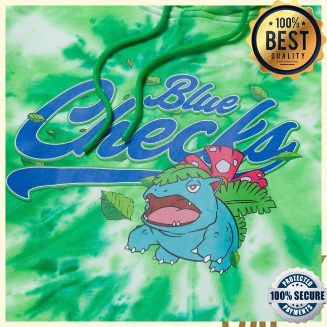 Overtime Merch Shop Store Official Pokémon Blue Checks Venusaur T Shirts