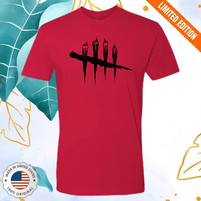 Official Dead By Daylight Merch Store Dead By Daylight Slashes Unisex Crew Popover Shirt (Red) Deadbydaylight Shop