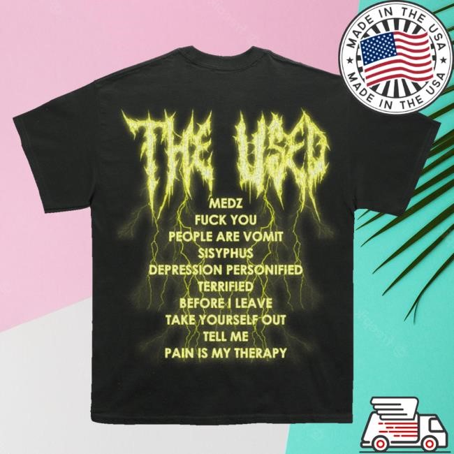 Theused Store The Used Medz Tracklist Crewneck Sweatshirt