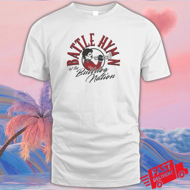Official Georgia Battle Hymn Of The Bulldog Nation Ringer Hoodie