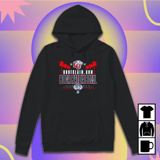 2022 Boca Raton Bowl Liberty Flames Hoodie 2022 Boca Raton Bowl Liberty Flames Hooded Sweatshirt