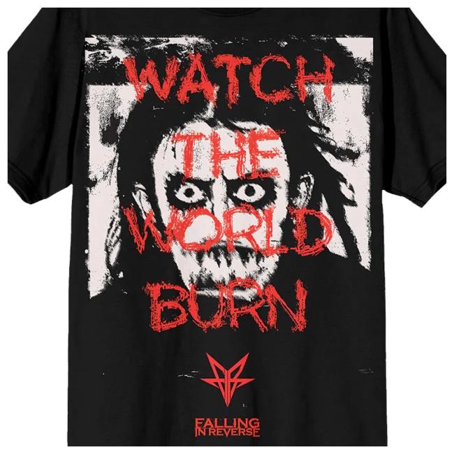 Rockabilia Merch Shop Falling In Reverse Watch The World Burn Horror Ronnie Tank Top